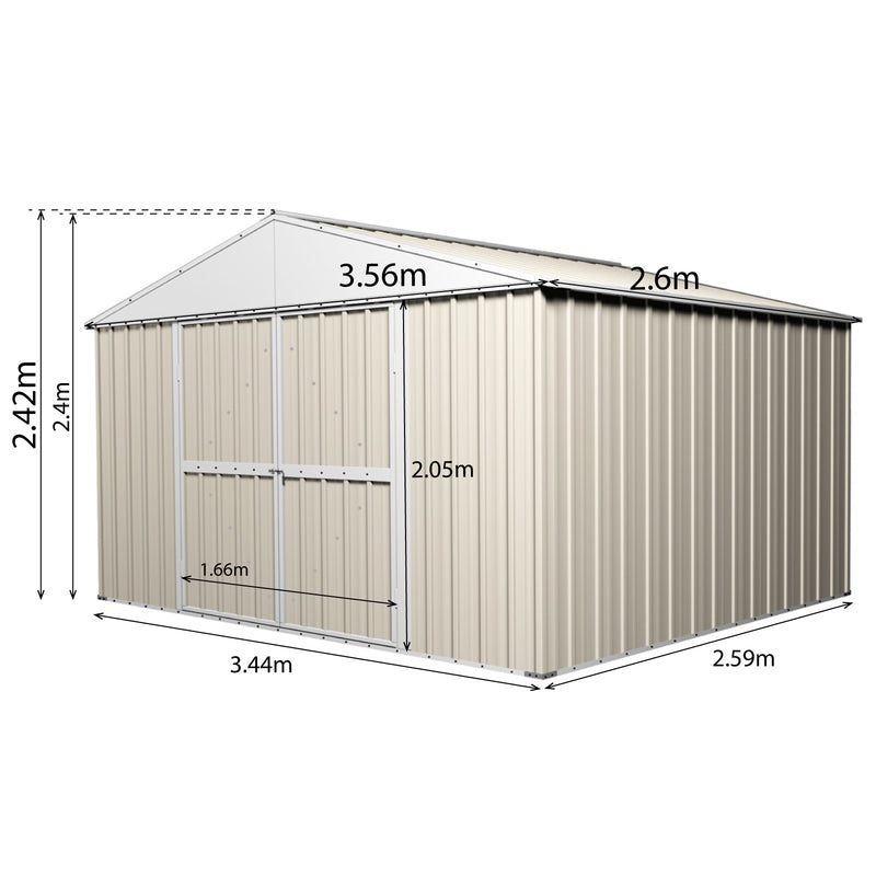 Garden Shed 3.5m x 2.63m x 2.3m