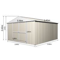 Garden Shed 3.45m x 3.45m x 2.4m High