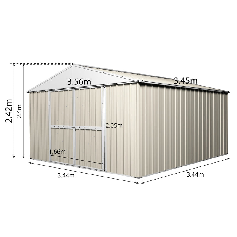 Garden Shed 3.45m x 3.45m x 2.4m High
