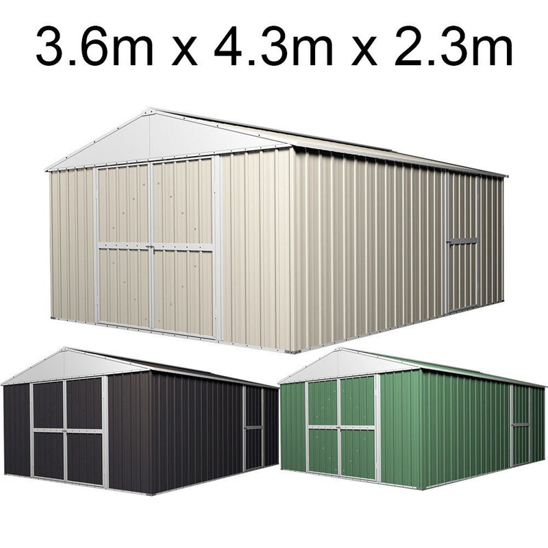 Garden Shed 3.6m x 4.3m x 2.3m Workshop (Extra High)