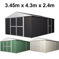 Garden Shed 3.45m x 4.3m x 2.4m Workshop (Extra High)