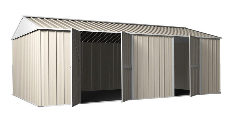 Garden Shed 3.5m x 6m x 2.3m Workshop Side Double doors + PA door