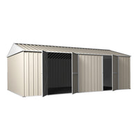 Garden Shed 3.45m x 6m x 2.4m Workshop Side Double doors + PA door