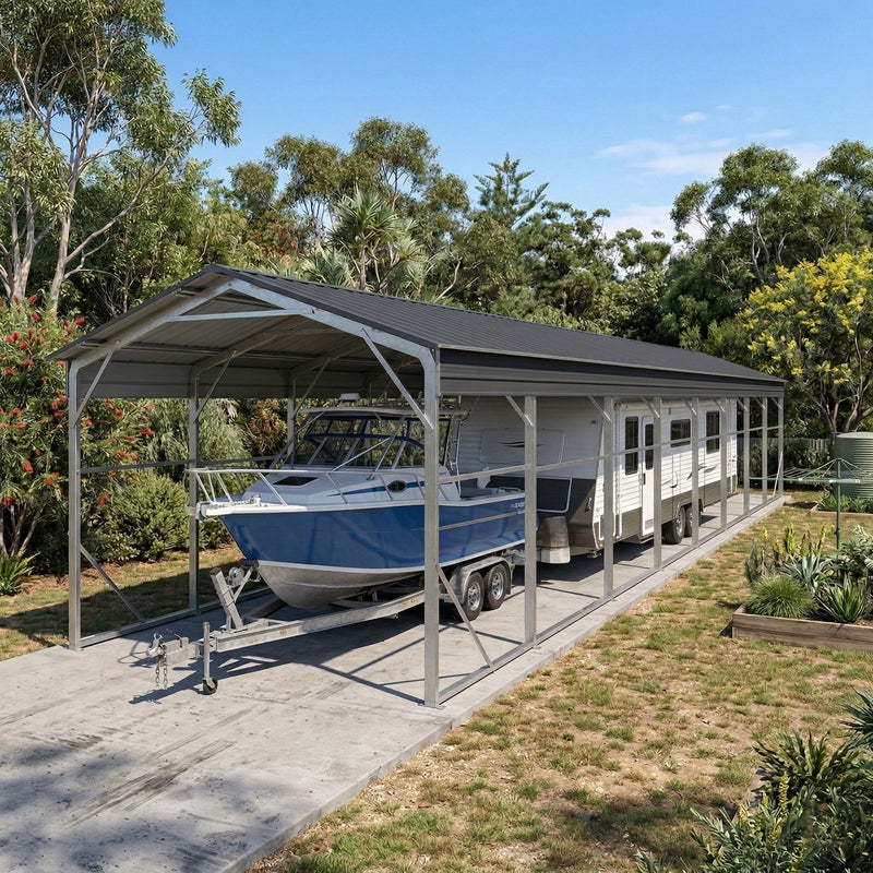 Carport 3.6 x 13.7m x 3.51m (Gable) Backyard Boat Portable Vehicle Shelter