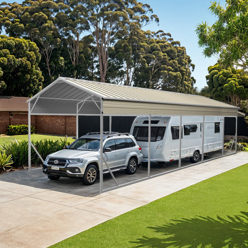 Carport 3.6 x 9.1m x 3.51m (Gable) Backyard Boat Portable Vehicle Shelter