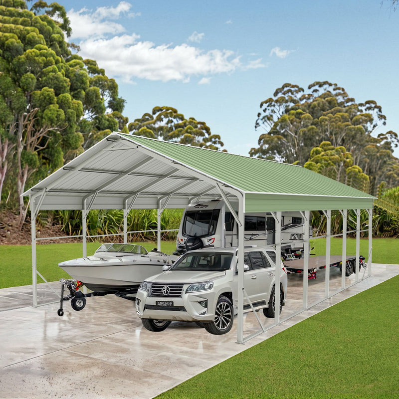 Carport 6.2 x 10.6 x 4.3 m Vehicle Shelter
