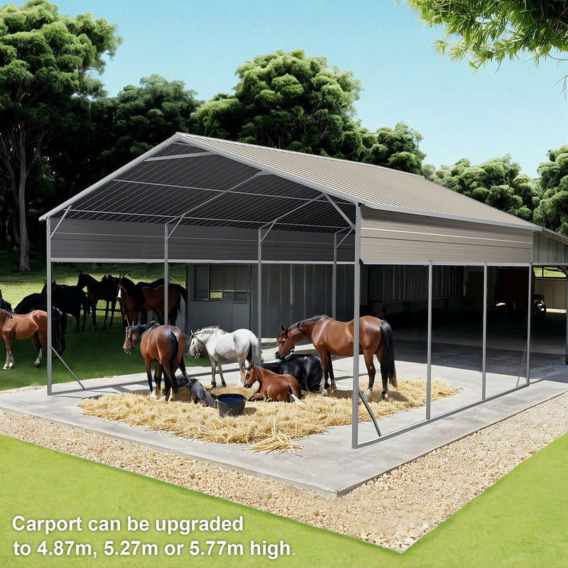 Carport 6.23m x 6.08m x 4.27m (Gable) Backyard Boat Portable Vehicle Shelter