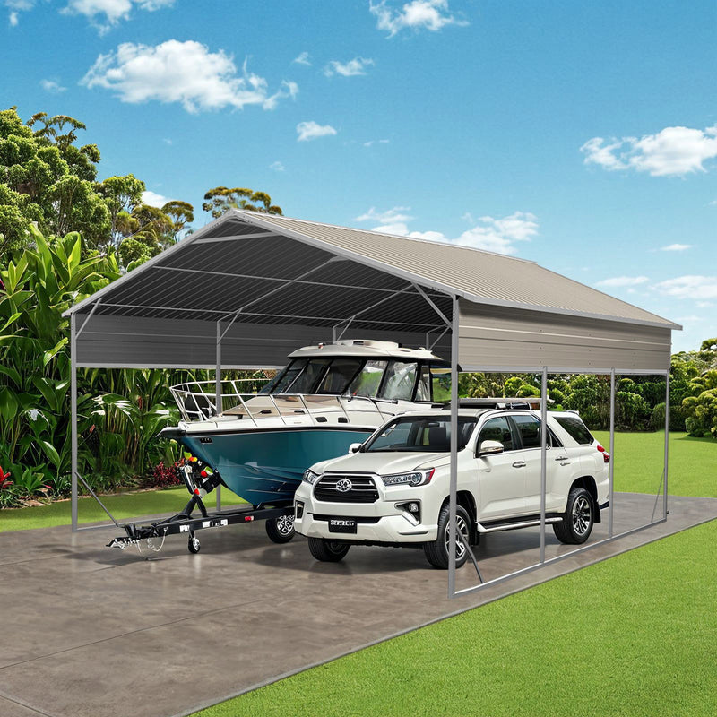 Carport 6.23m x 6.08m x 4.27m (Gable) Backyard Boat Portable Vehicle Shelter