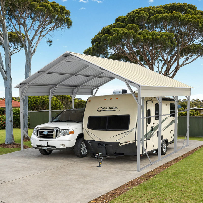 Carport 6.23m x 6.08m x 4.27m (Gable) Backyard Boat Portable Vehicle Shelter