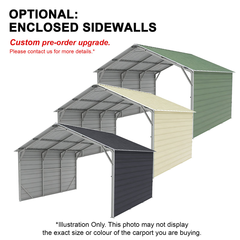 Carport 6.2 x 10.6 x 4.3 m Vehicle Shelter