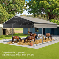 Carport 6.23 x 7.6 x 4.27m Backyard Boat Portable Vehicle Shelter
