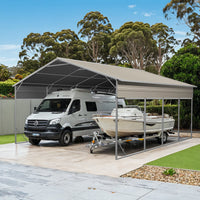 Carport 6.23 x 7.6 x 4.27m Backyard Boat Portable Vehicle Shelter