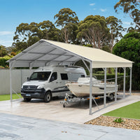 Carport 6.23 x 7.6 x 4.27m Backyard Boat Portable Vehicle Shelter