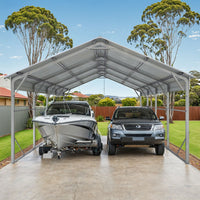 Carport 6.23 x 7.6 x 4.27m Backyard Boat Portable Vehicle Shelter