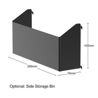 UltraTools 2610/3240mm x 580mm x 2020mm Black Semi-Industrial Workshop Garage Storage Corner Cabinet Set