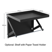 UltraTools 3718mm x 580mm x 2020mm Black Semi-Industrial Workshop Garage Storage System