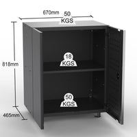 UltraTools 2030mm x 480mm x 848mm Black Workshop Garage Storage Workbench