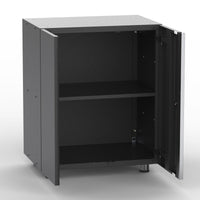 UltraTools 1355mm x 500mm x 1870mm Black Workshop Garage Storage Cabinet Set