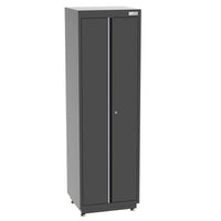 UltraTools 2610/3240mm x 580mm x 2020mm Black Semi-Industrial Workshop Garage Storage Corner Cabinet Set