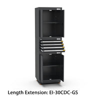 UltraTools 3100mm x 580mm x 2020mm Black Semi-Industrial Workshop Garage Storage Cabinet Set