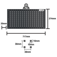 UltraTools 2610/3240mm x 580mm x 2020mm Black Semi-Industrial Workshop Garage Storage Corner Cabinet Set