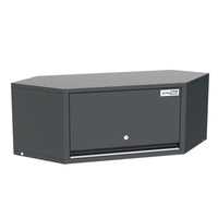 UltraTools 2610/3240mm x 580mm x 2020mm Black Semi-Industrial Workshop Garage Storage Corner Cabinet Set