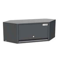 UltraTools 2610/3240mm x 580mm x 2020mm Black Semi-Industrial Workshop Garage Storage Corner Cabinet Set