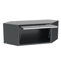 UltraTools 2610/3240mm x 580mm x 2020mm Black Semi-Industrial Workshop Garage Storage Corner Cabinet Set