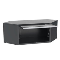 UltraTools 2610/3240mm x 580mm x 2020mm Black Semi-Industrial Workshop Garage Storage Corner Cabinet Set