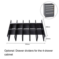 UltraTools 2475mm x 580mm x 2020mm Black Semi-Industrial Workshop Garage Storage Cabinet Set