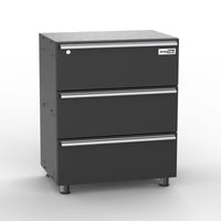 UltraTools 3380mm x 500mm x 1870mm Black Workshop Garage Storage Cabinet Set