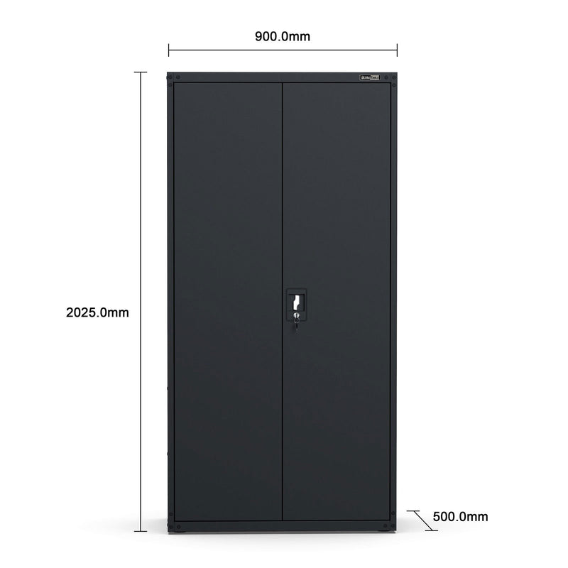 UltraTools Economy Extra Tall Steel Garage Cabinet 900mm x 500mm x 2025mm with built-in Pegboard and 6 Drawers