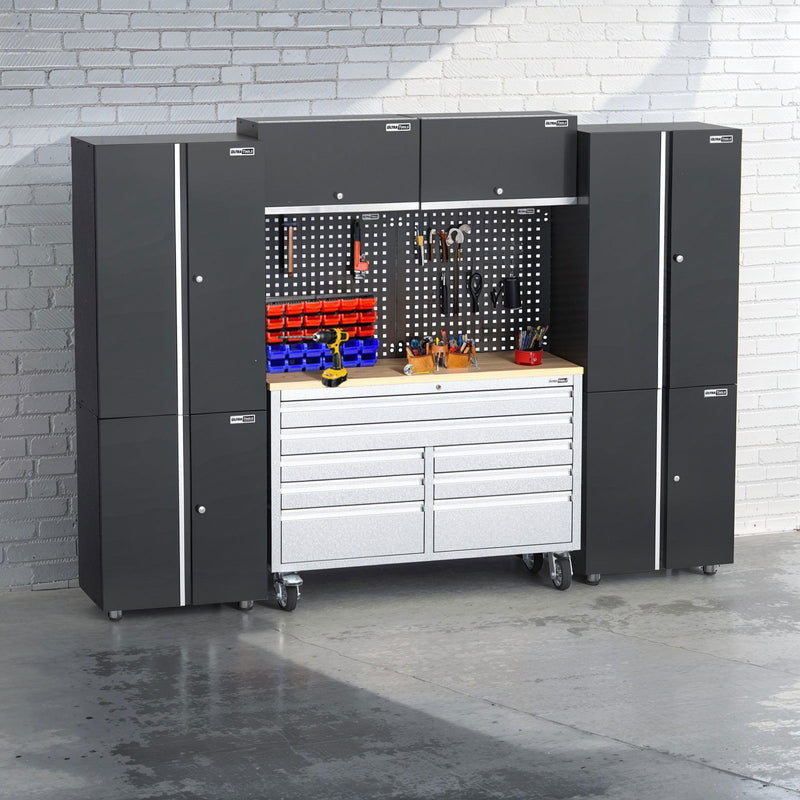 Mobile 8 Drawers Tool Chest Work Bench + Steel Garage Storage Cabinets - UltraTools 2710mm x 480mm x 1964mm