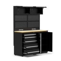 UltraTools 1500mm x 550mm x 2025mm Black Workshop Garage Storage Cabinet Set