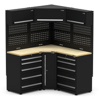UltraTools 1550/1550mm x 550mm x 2025mm Classic Modular Garage & Workshop Storage Corner Cabinet System