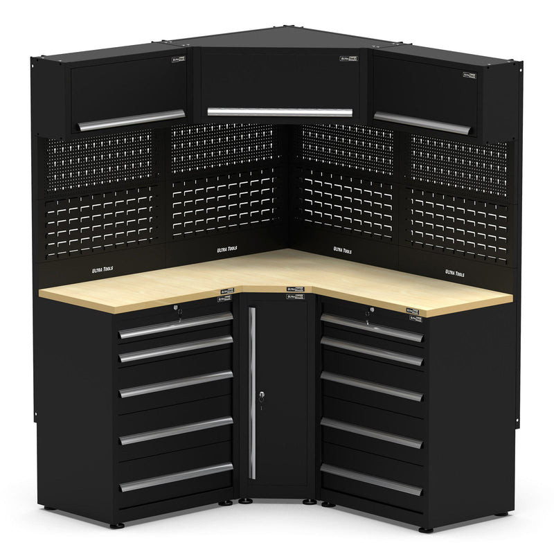UltraTools 1550/1550mm x 550mm x 2025mm Classic Modular Garage & Workshop Storage Corner Cabinet System
