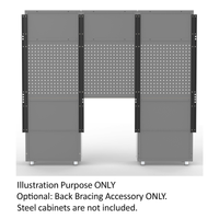 UltraTools 1355mm x 500mm x 1870mm Black Workshop Garage Storage Cabinet Set