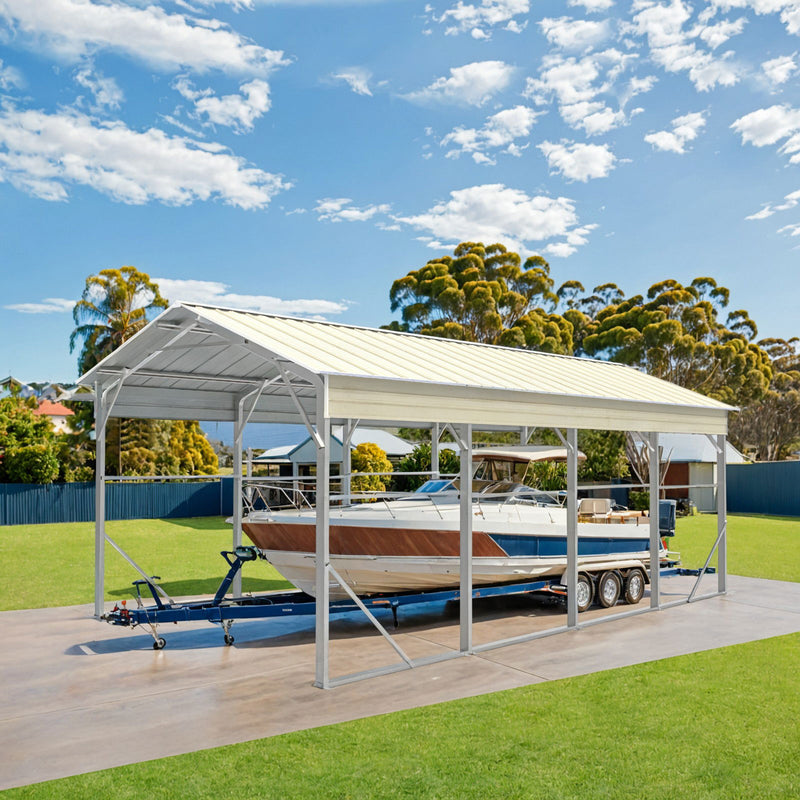 Carport 3.6 x 7.6m x 3.51m (Gable) Backyard Boat Portable Vehicle Shelter