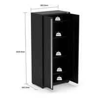 UltraTools 3650mm x 550mm x 2025mm Black Classic Workshop Garage Storage Cabinet Set