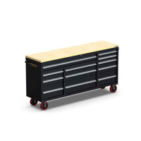 UltraTools 1970mm x 500mm x 950mm Economy 72" 12 Drawers Mobile Workbench Tools Trolley Roller Cabinet