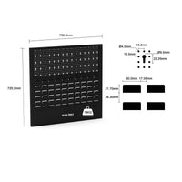 UltraTools 1500mm x 550mm x 2025mm Black Workshop Garage Storage Cabinet Set