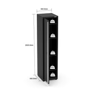 UltraTools 3200/3550mm x 550mm x 2025mm Black Economy Workshop Garage Storage Corner Cabinet Set