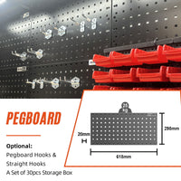 UltraTools 2475mm x 580mm x 2020mm Black Semi-Industrial Workshop Garage Storage Cabinet Set