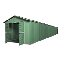 Double Barn Door Garage Shed 10.64m x 3.6m x 3m (Gable) Workshop with 7 Frames EXTRA High