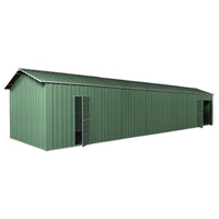 Garage Workshop Shed 10.64m x 3.6m x 3m Side Double Doors + PA doors 7 Frames Design
