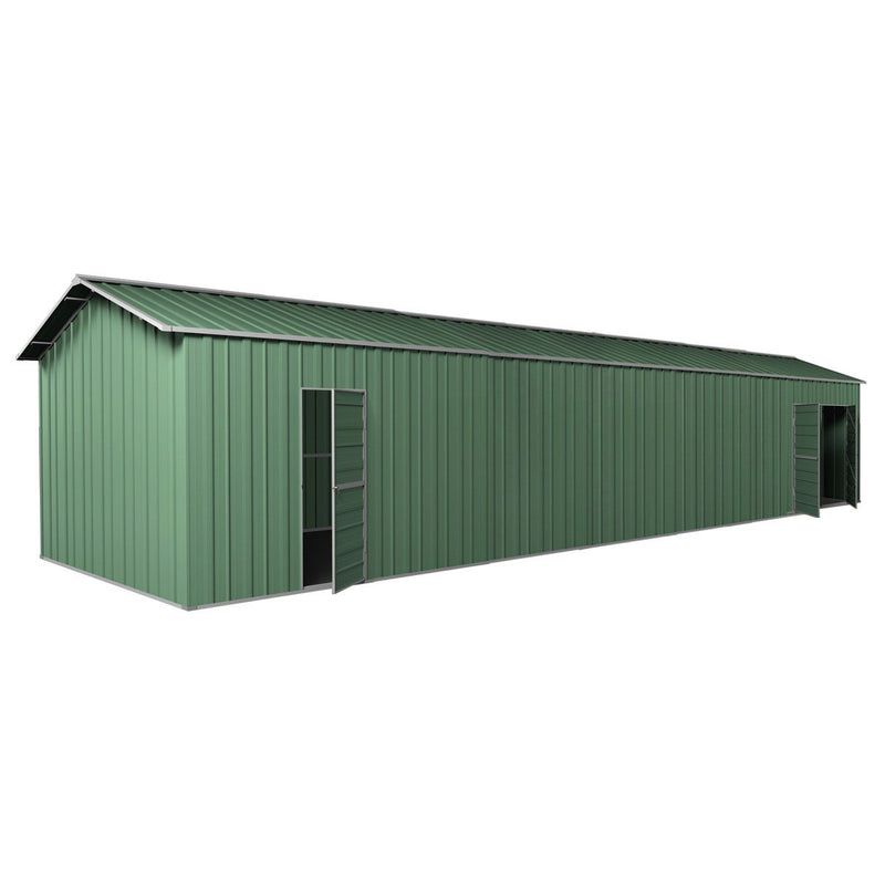 Garage Workshop Shed 10.64m x 3.6m x 3m Side Double Doors + PA doors 7 Frames Design