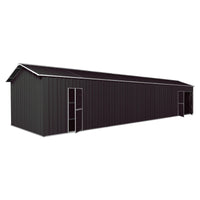 Garage Workshop Shed 10.64m x 3.6m x 3m Side Double Doors + PA doors 7 Frames Design