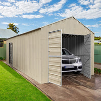 Garage 6m x 3.6m x 3m Double Barn Door Workshop Shed EXTRA High 4 Frames