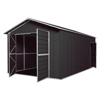 Garage 6m x 3.6m x 3m Double Barn Door Workshop Shed EXTRA High 4 Frames