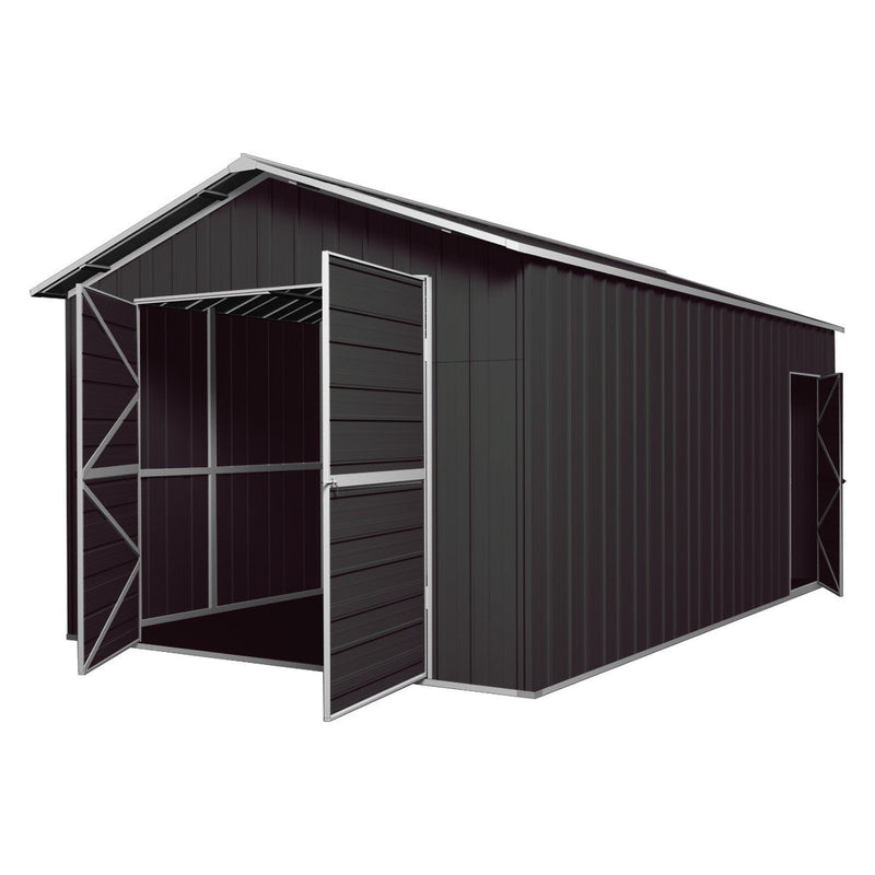 Garage 6m x 3.6m x 3m Double Barn Door Workshop Shed EXTRA High 4 Frames